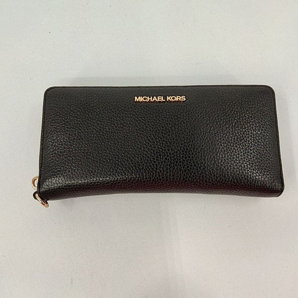 Michael Kors Women Jet Set Travel Continental Wallet/Wristlet Black